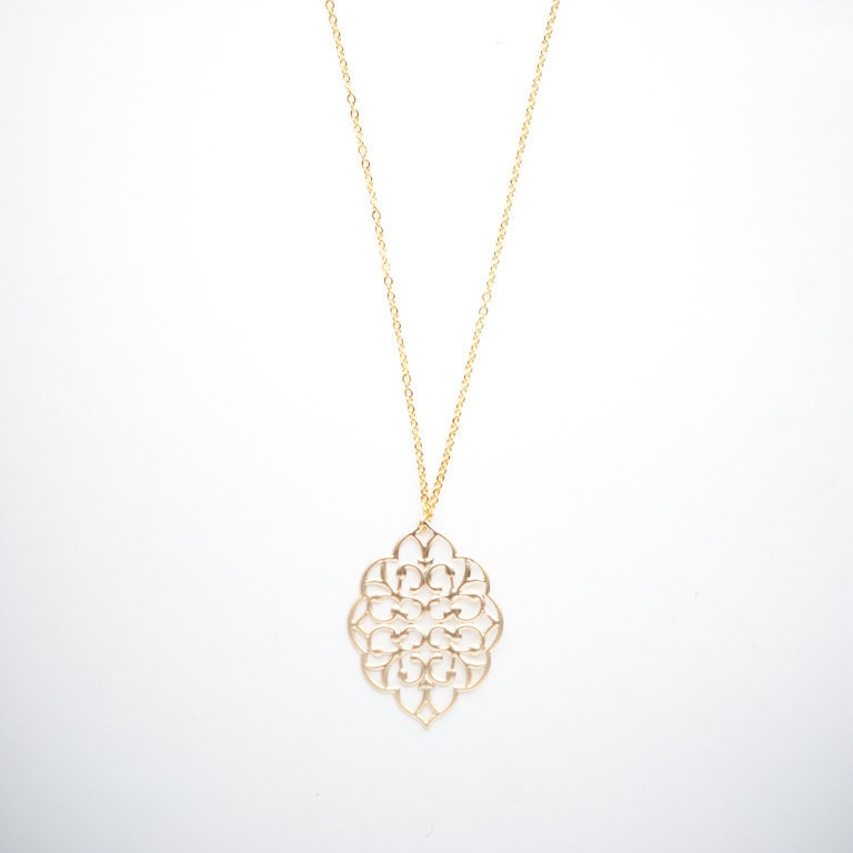 Tangier, Morocco Necklace in Gold