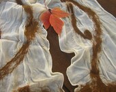 Nuno felted silk and alpaca scarf