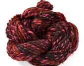 O so soft - Art yarn 36 yards red and black Faux cashmere and alpaca.