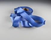 Ribbon Hanah Silk Satin  1" Wide Periwinkle 3 Yard Length