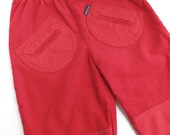 Unisex Vintage Eighties French Corduroy Red Pants Petit Bateau