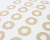 Kraft Circle Reinforcement Stickers - FREE SHIPPING