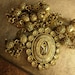 Georgian Antique Necklace SHrine CANNETILLE  MOURNING Hair Portrait locket Tambourine philipino