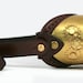 STEAMPUNK GOGGLES made of solid brass brown leather plating and gears decor Assault design no.4
