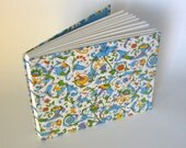 Wedding Guest Book, Large, Traditional Italian in Turquoise, Made To Order