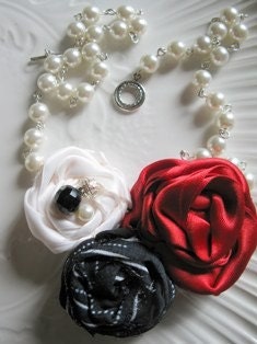 Cecelia Rose Flower Bib Necklace