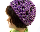 Chunky Windows Beanie in Grape - Chunky Cotton
