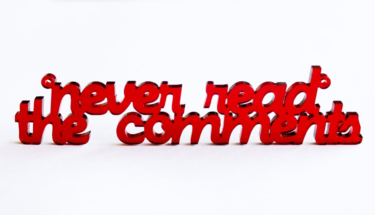 Never Read the Comments Necklace