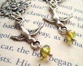 Victorian Birds - Filigree Earrings, Bird Earrings, Silver Earrings