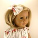 Made For American Girl Doll - Other 18 Inch Dolls - Capris, Peasant Top, Hair Bow OOAK