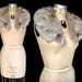 Silver Fox Fur Collar / 60s genuine fur / clip on