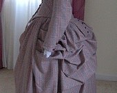 FOR ORDERS ONLY - Custom Made for You - 1800s Victorian Dress - 1880s Bustle Gown - Walking Skirt Traveling Suit Ice Skating Costume