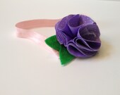 Lavender Berry Sorbet - fabric flower headband