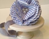 Earl Grey Tea Cookie - seersucker fabric headband