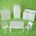 Vintage Marx White Kitchen Dollhouse Furniture