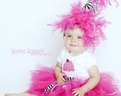 Adorable Birthday TUTU, Sundae ONESIE and hat SET size 12 months.... fantastic birthday gift, photography prop and keepsake