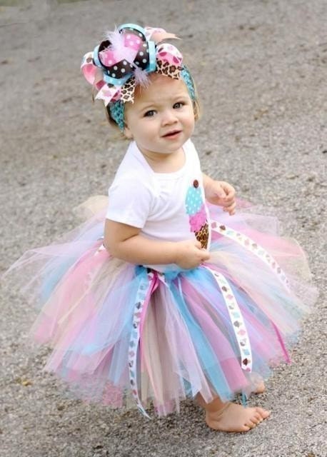 Super SASSY birthday Fun .....Icecream Ribbon Tutu ......