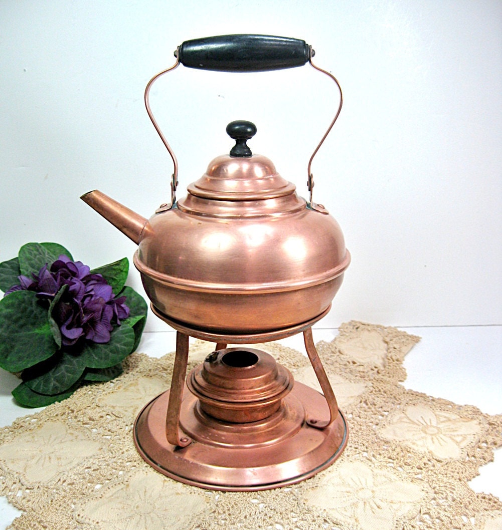 Copper Samovar Teapot Antique 1900s Vintage