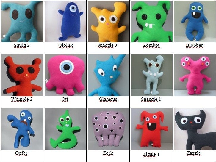 Custom Medium Snuggle Monster (Stuffed Animal)