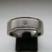 Palladium Custom Band with Accent Diamond