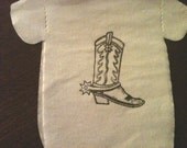 Baby shower onesie napkins or banner in white or cream. Pack of 30. Hand stamped with cowboy boot. Il_170x135