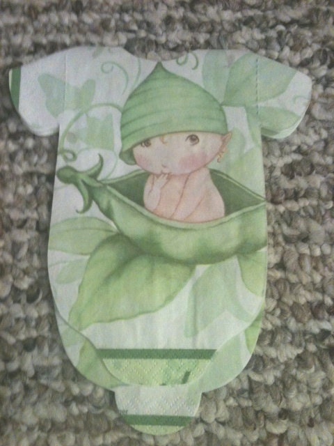 Little sweet pea baby shower onesie napkins or banner decoration Pack of 30 Il_170x135