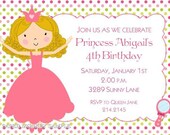 Princess Birthday Invitations, Different designs Il_170x135