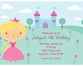 Blonde Princess Birthday Party Invitations Il_170x135