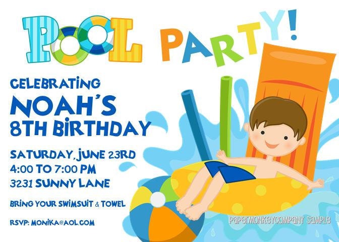 Pool Party Invitations Il_170x135