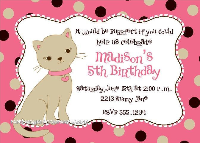 Cute Kitten Birthday Invitations Il_170x135