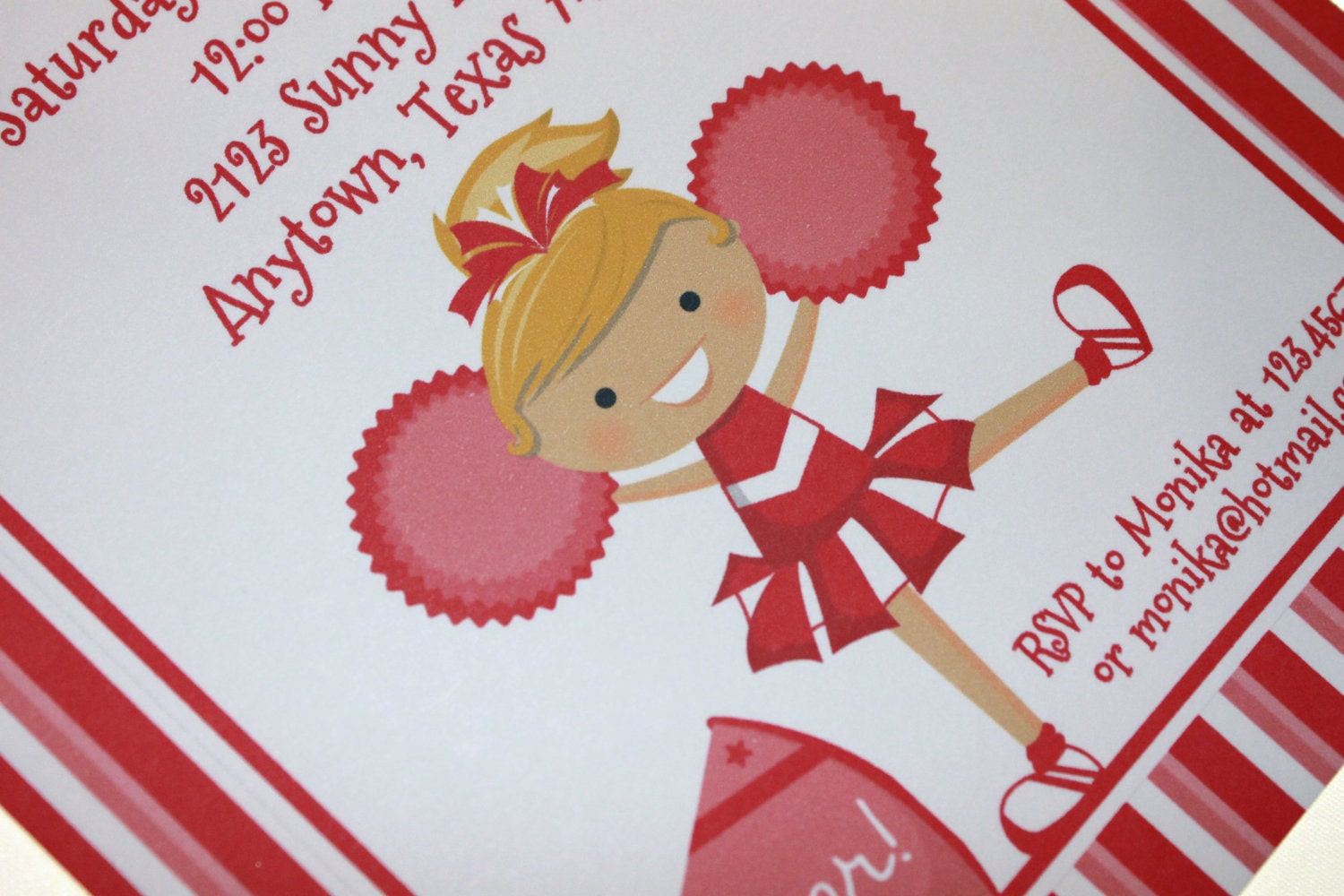 Red Cheer Birthday Invitations Il_170x135