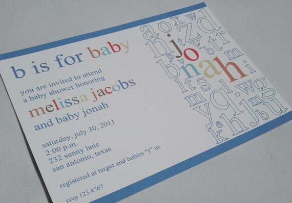 Alphabet Baby Shower Invitations Il_570xn