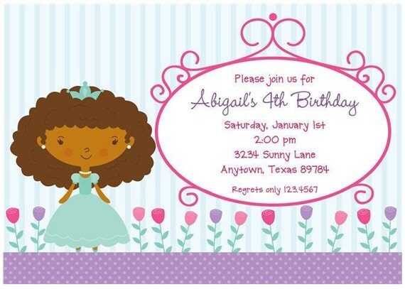 Princess Birthday Party Invitations Il_570xn