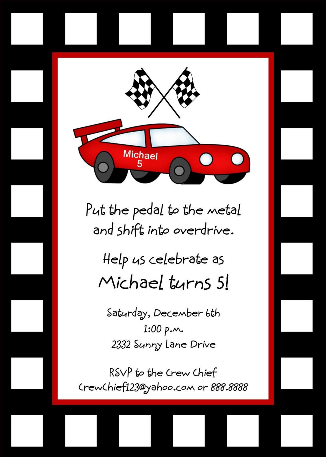 Car Invitations