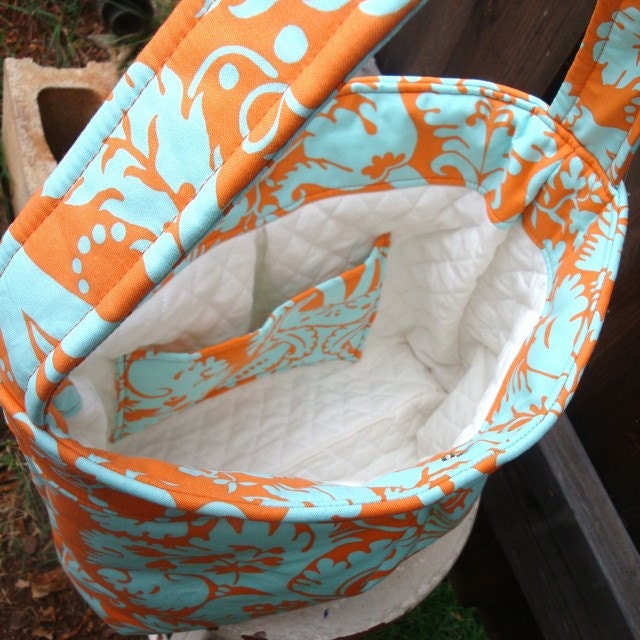 Belle Acanthus Duck Egg Large Market Tote Bag. . . BadkittyHawaii