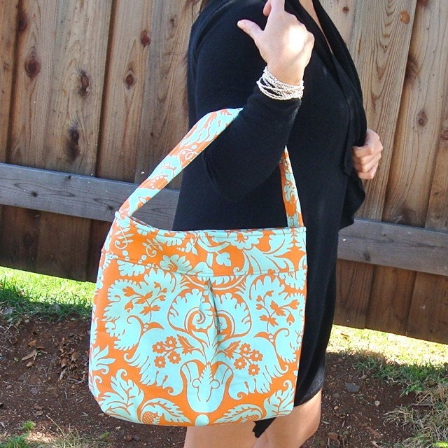 Belle Acanthus Duck Egg Large Market Tote Bag. . . BadkittyHawaii