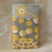 IPHONE, IPOD TOUCH PADDED SLEEVE, HOLDER AMY BUTLER OPTIC BLOSSOM MARTINI DOT PARK FOUNTAINS MUSTARD. . . BADKITTY HAWAII