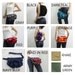 Father Day Sale - Gray Ruffled Canvas Women's Fanny Pack, Hip Bag, Belt pouch, Handbag, Handbag - Kinies Ruffled Waist Purse