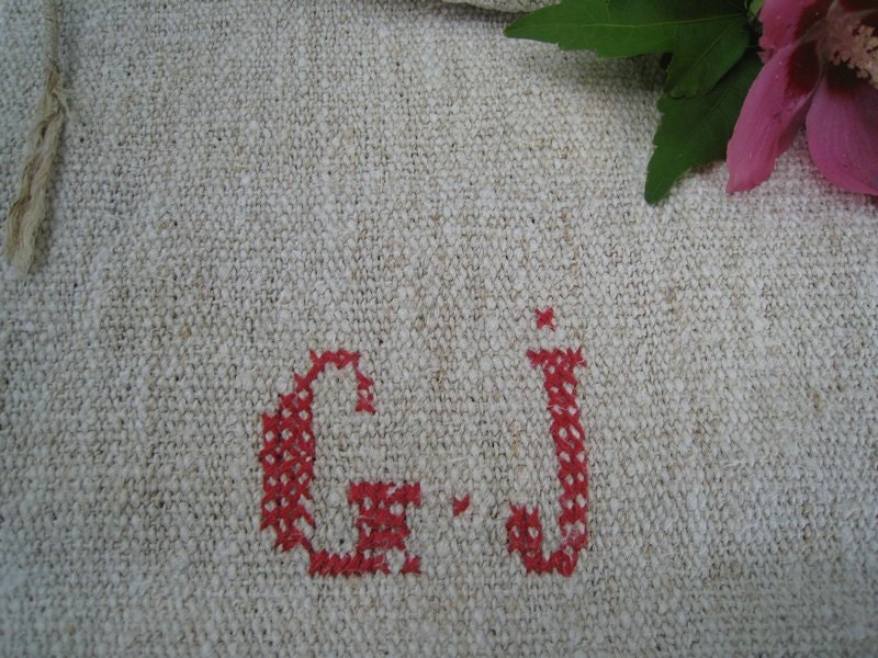 antique plain grain sack body pillowrural and chunky ecofriendly and lasting