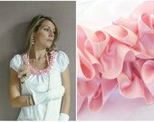 CHAMPAGNE ROSE  embellished women tee shirt size S, M,   L  , XL