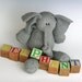 E is for Elephant - PDF Knitting Pattern