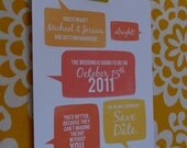 Chatty Wedding Save the Date