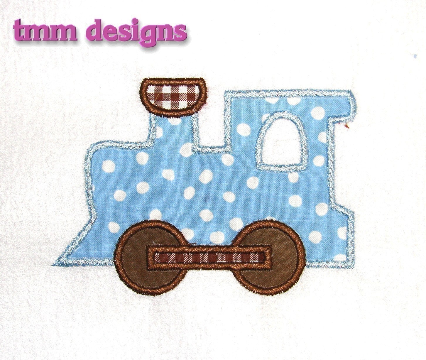 Machine Embroidery Applique Design Train INSTANT by tmmdesigns