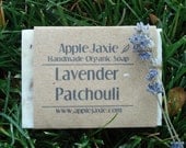 Organic Vegan Lavender Patchouli All Natural Cold Process Handmade Soap Recycled packaging Local Herbs