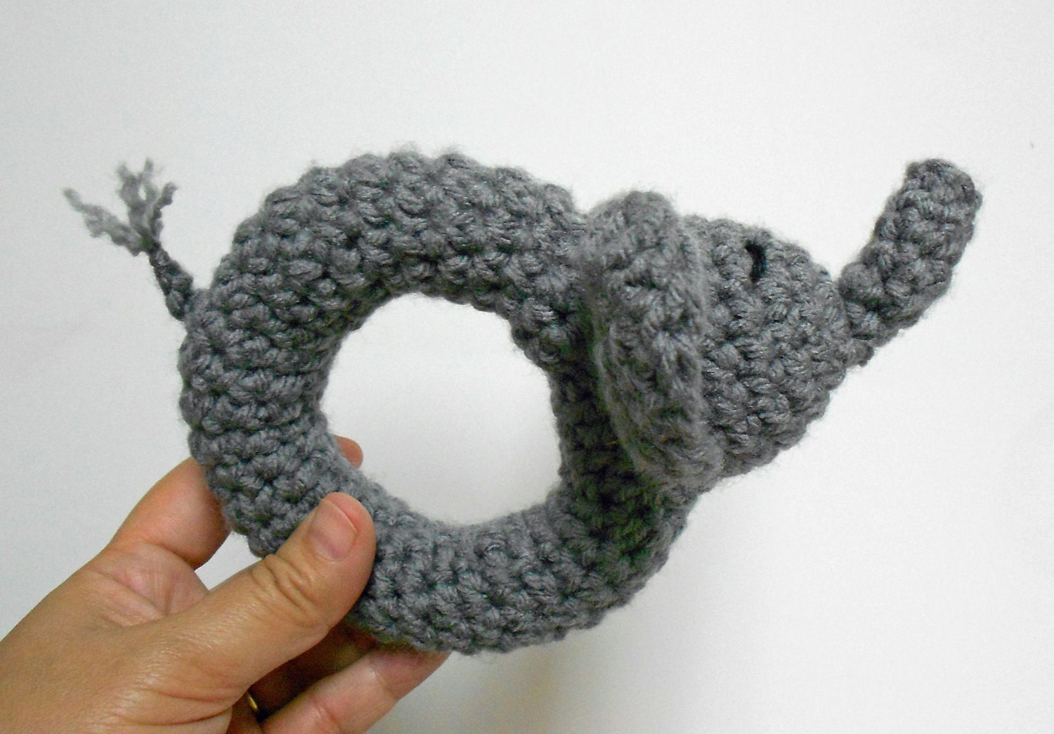 Elephant Rattle Grey