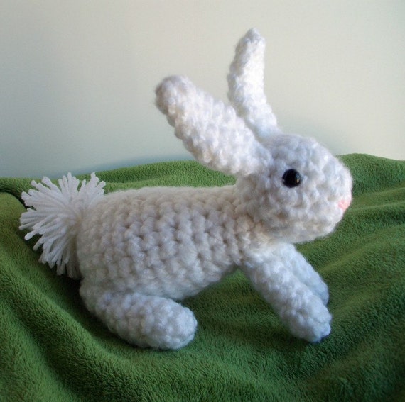 White Rabbit by yarnabees on Etsy