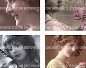 Digital Collage Sheet - 2 Inch Square Images of Victorian era Women - Sheet No. 203