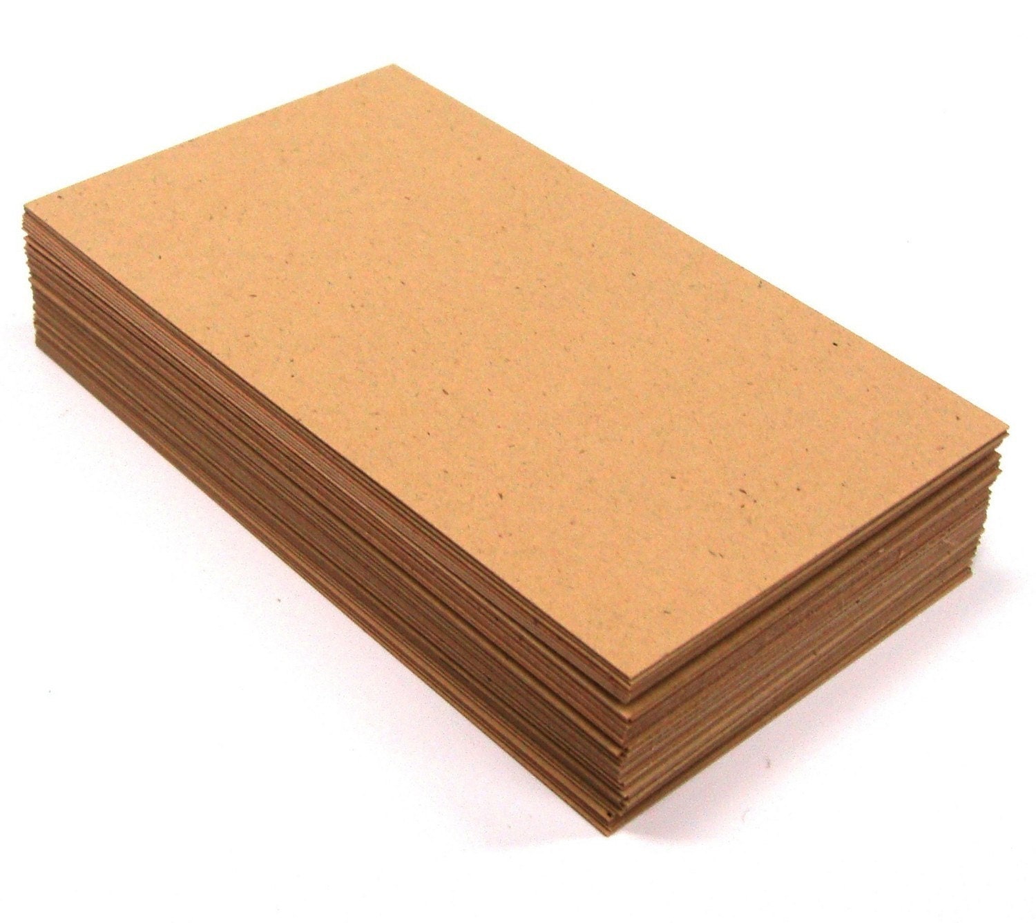 176 Recycled KRAFT Cardstock Sheets . 5x7 by scrapbits on Etsy