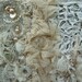 the moon textile art quilt