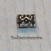 Silver Base Metal - 6x10mm Barrel Beads with Scroll Pattern - 8 Inch Strand